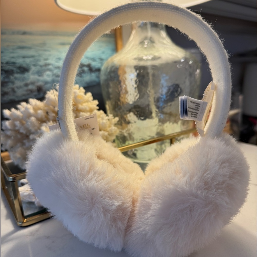 MICHAEL Michael Kors Plush Cream Earmuffs